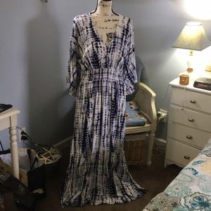 INC Boho Tie Dye Kimono Dress, sz XXL, Like new